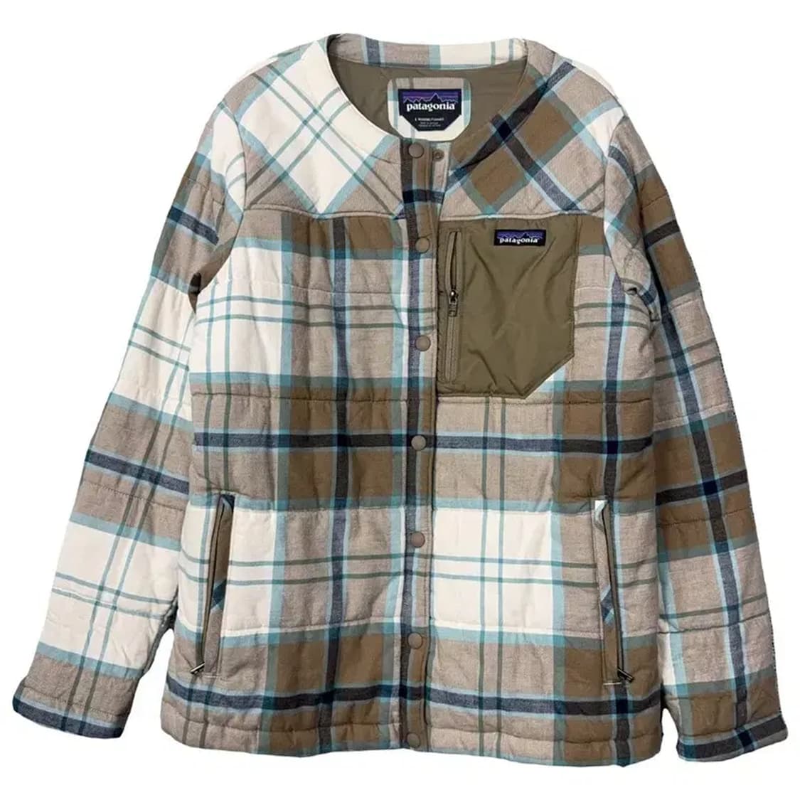 파타고니아 체크 캐주얼 깔깔이 자켓 L 상품이미지1