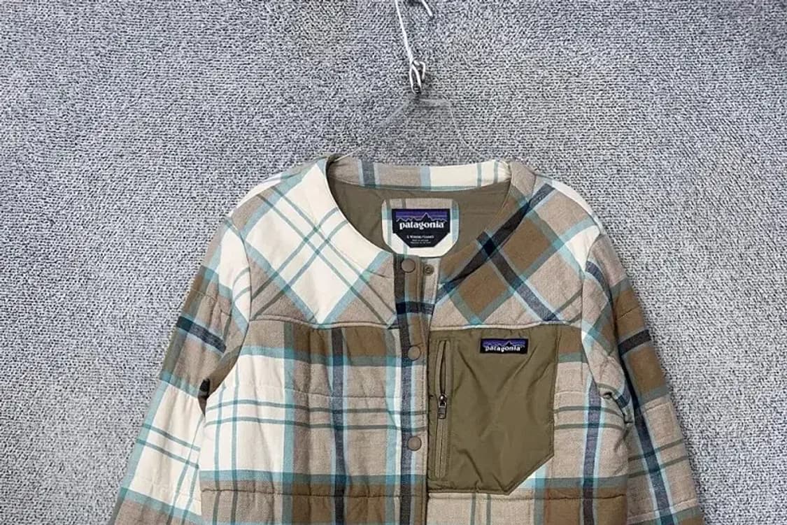 파타고니아 체크 캐주얼 깔깔이 자켓 L 상품이미지3