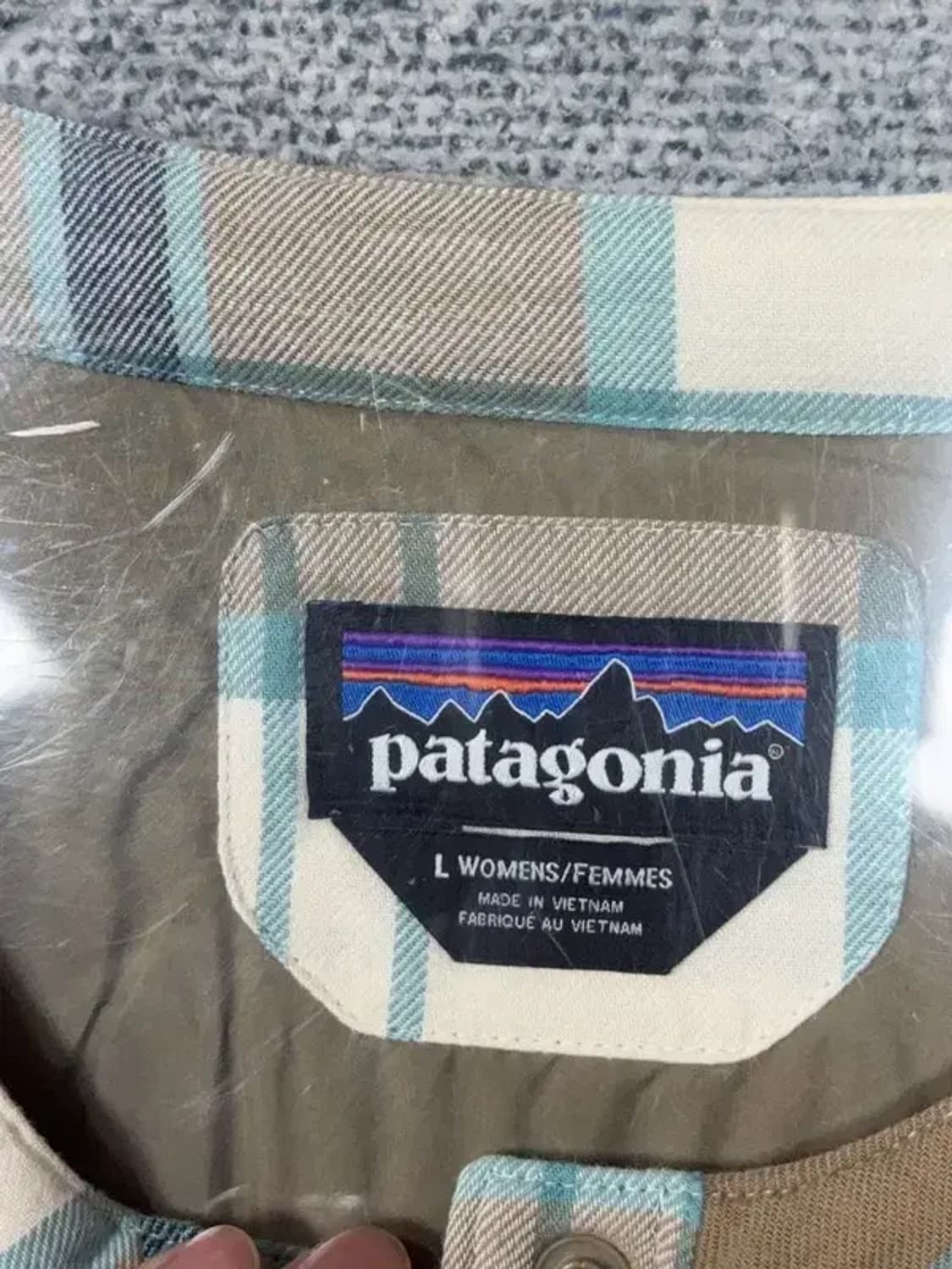 파타고니아 체크 캐주얼 깔깔이 자켓 L 상품이미지8