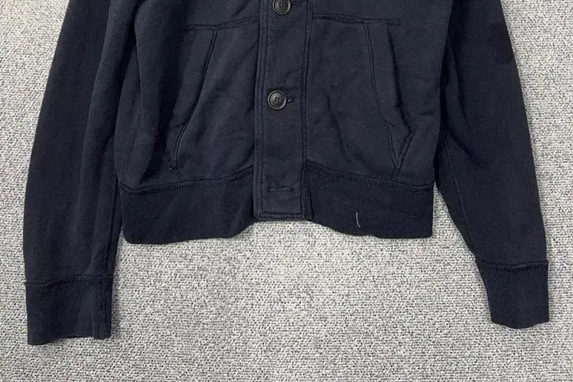 아베크롬비 Y2K 자수 로고 버튼 코튼 후드 집업 MEDIUM 상품이미지4