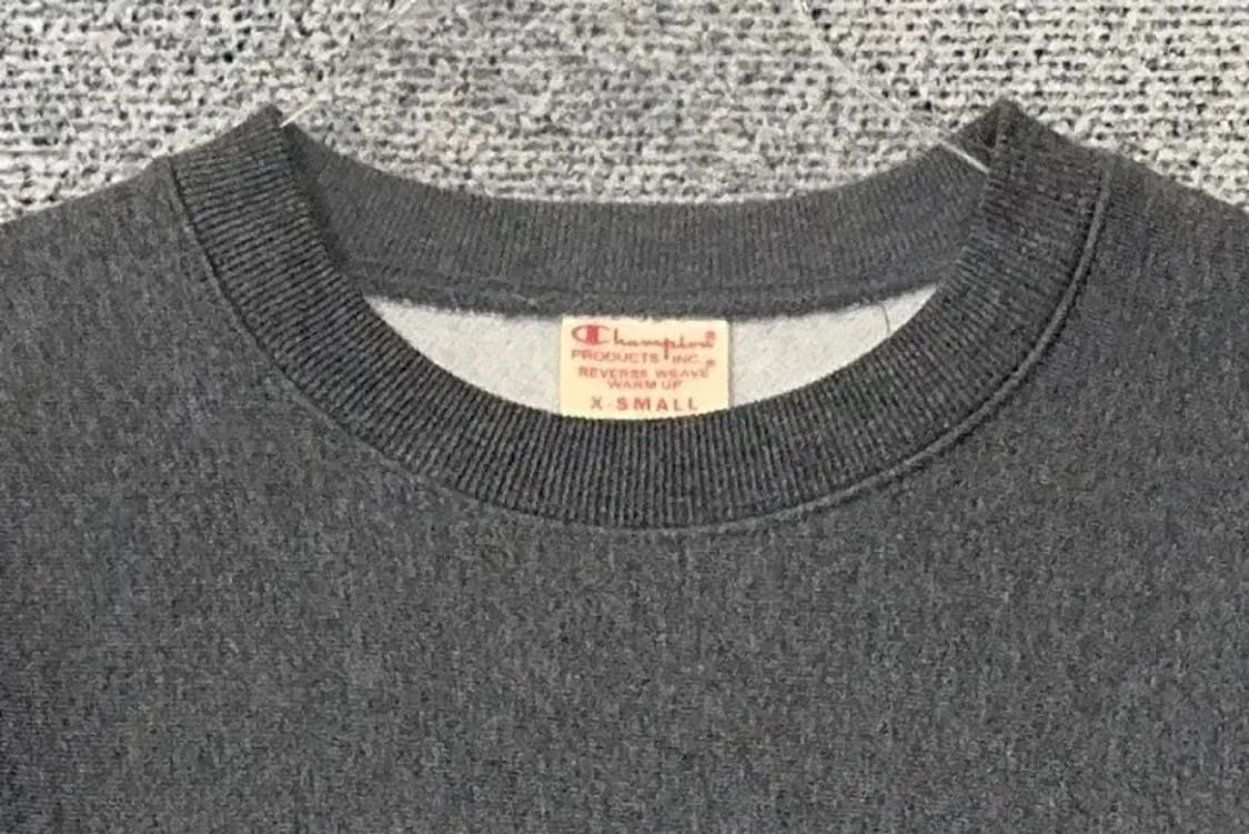 챔피온 리버스위브 그레이 맨투맨 X-SMALL 상품이미지5