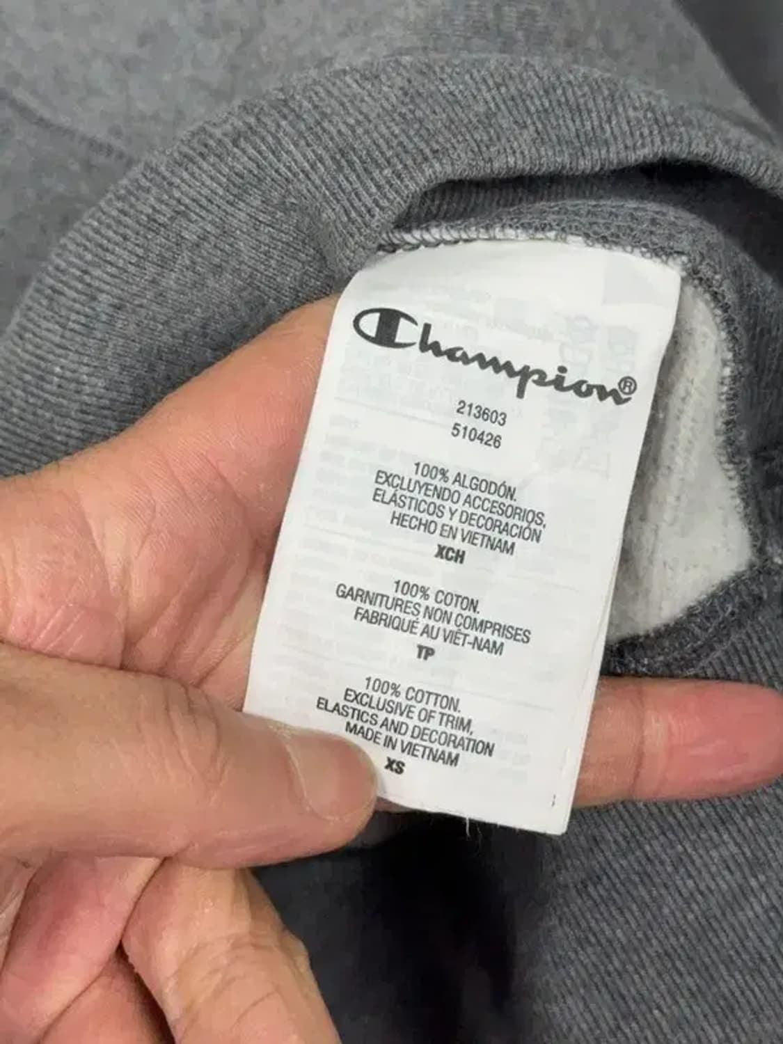 챔피온 리버스위브 그레이 맨투맨 X-SMALL 상품이미지9