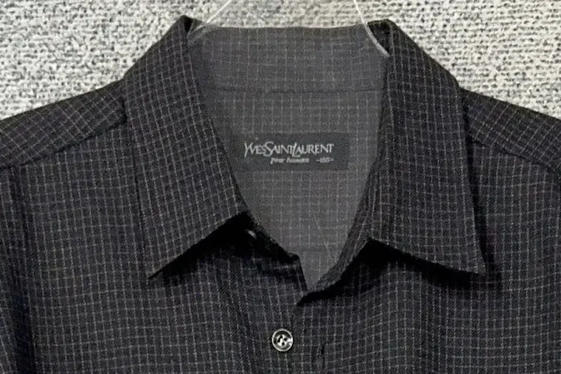 입생로랑 체크 로고 빈티지 셔츠 100 상품이미지5