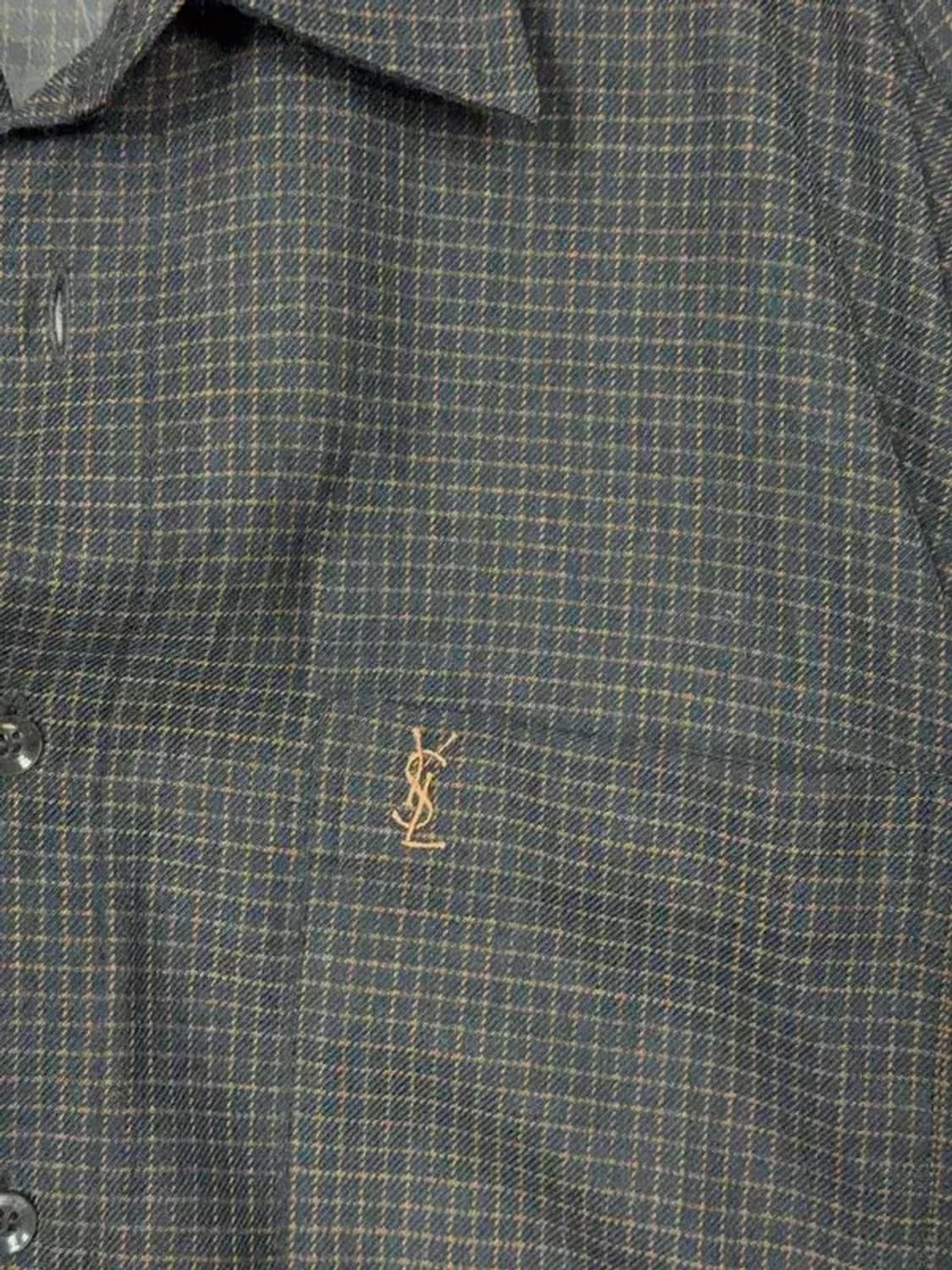 입생로랑 체크 로고 빈티지 셔츠 100 상품이미지7