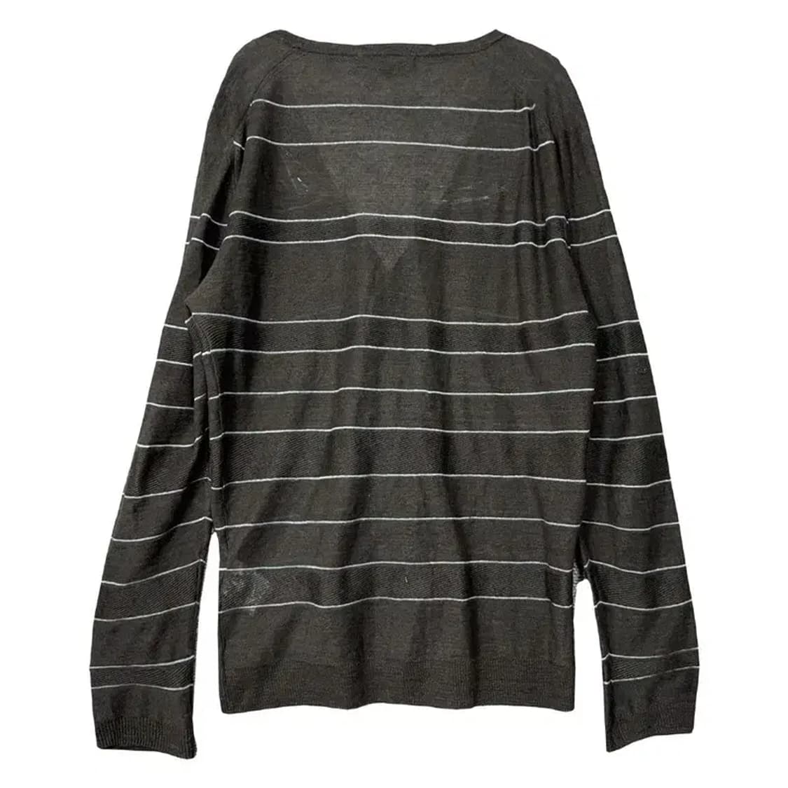 솔리드옴므 스트라이프 그레이 니트 가디건 50(105) 상품이미지2