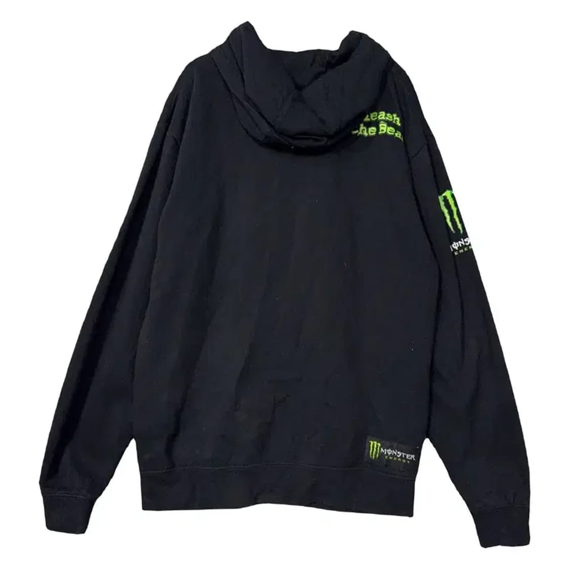 몬스터 에너지 빈티지 스트릿 프린팅 블랙 후드 집업 M 상품이미지2