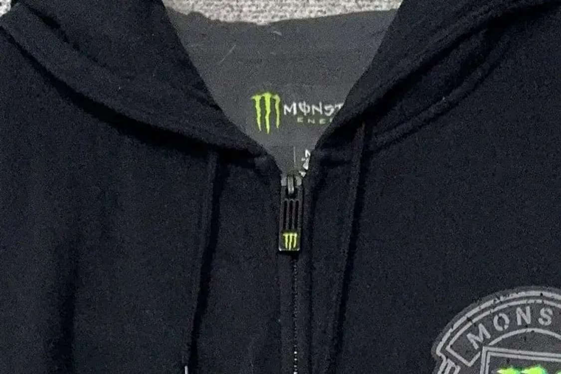 몬스터 에너지 빈티지 스트릿 프린팅 블랙 후드 집업 M 상품이미지5