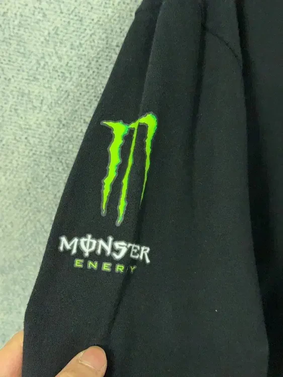 몬스터 에너지 빈티지 스트릿 프린팅 블랙 후드 집업 M 상품이미지8