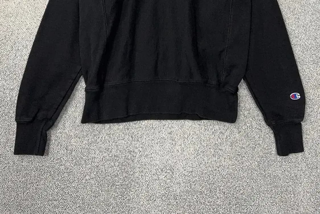 챔피온 리버스위브 블랙 맨투맨 SMALL 상품이미지4