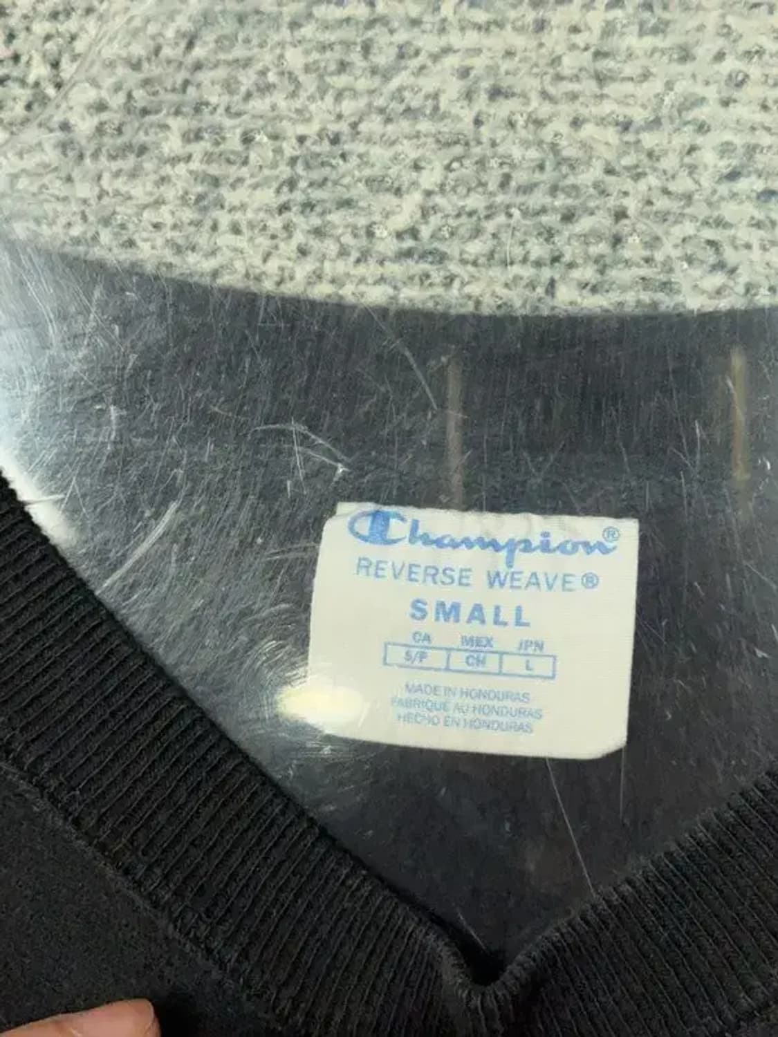 챔피온 리버스위브 블랙 맨투맨 SMALL 상품이미지8