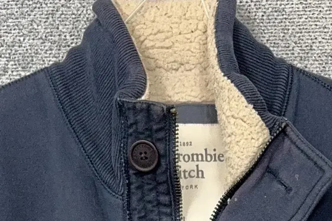 아베크롬비 네이비 양털 버튼 빈티지 자켓 XL 상품이미지5