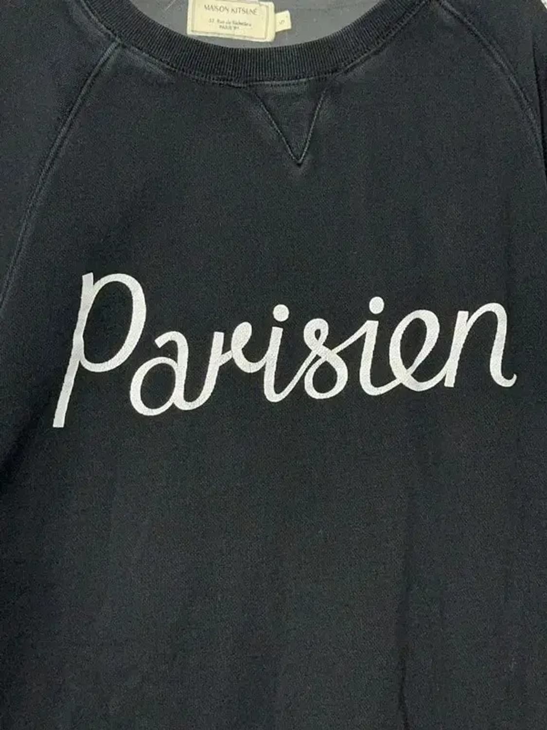 메종키츠네 스펠 프린팅 블랙 맨투맨 S 상품이미지5