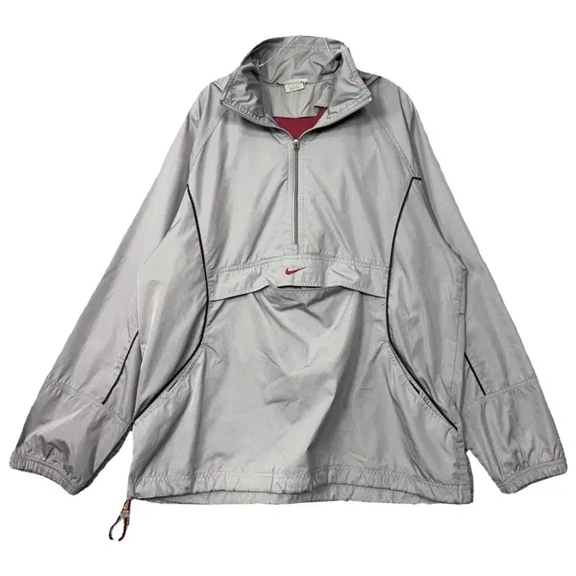 나이키 실버 센터 로고 올드스쿨 풀오버 바람막이 웜업 아노락 M 상품이미지1