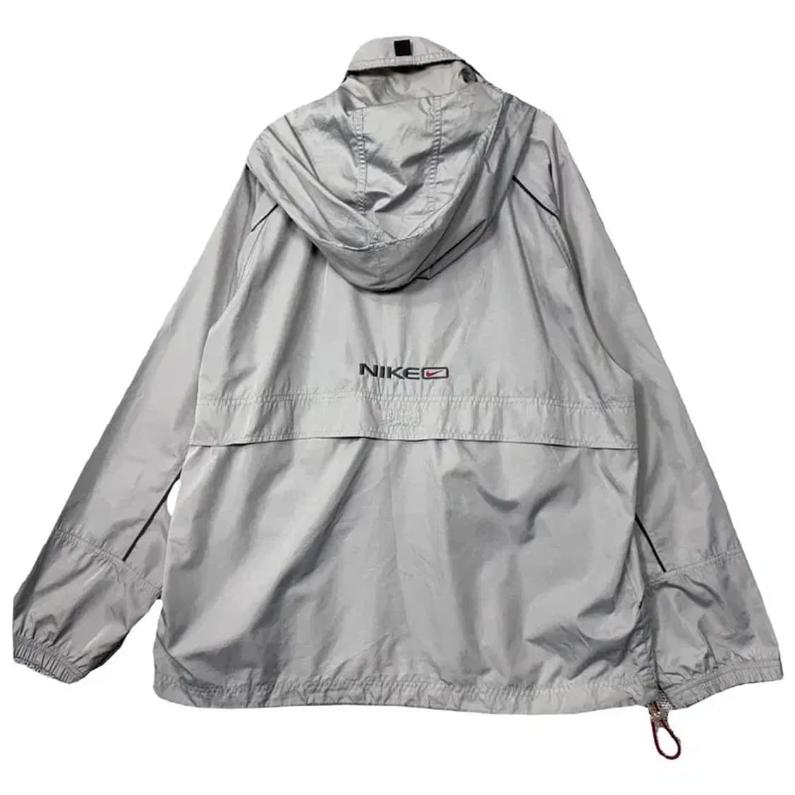 나이키 실버 센터 로고 올드스쿨 풀오버 바람막이 웜업 아노락 M 상품이미지2