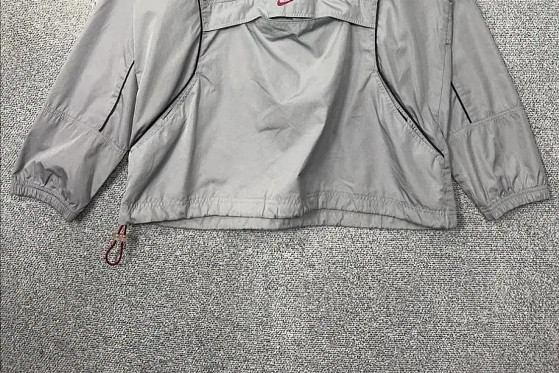 나이키 실버 센터 로고 올드스쿨 풀오버 바람막이 웜업 아노락 M 상품이미지4