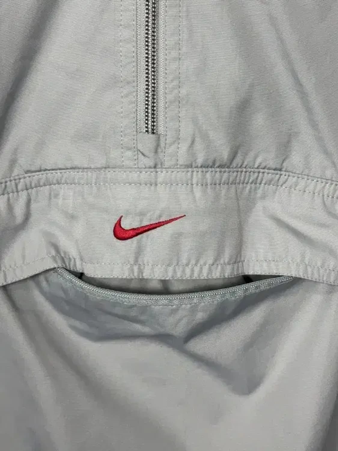 나이키 실버 센터 로고 올드스쿨 풀오버 바람막이 웜업 아노락 M 상품이미지6