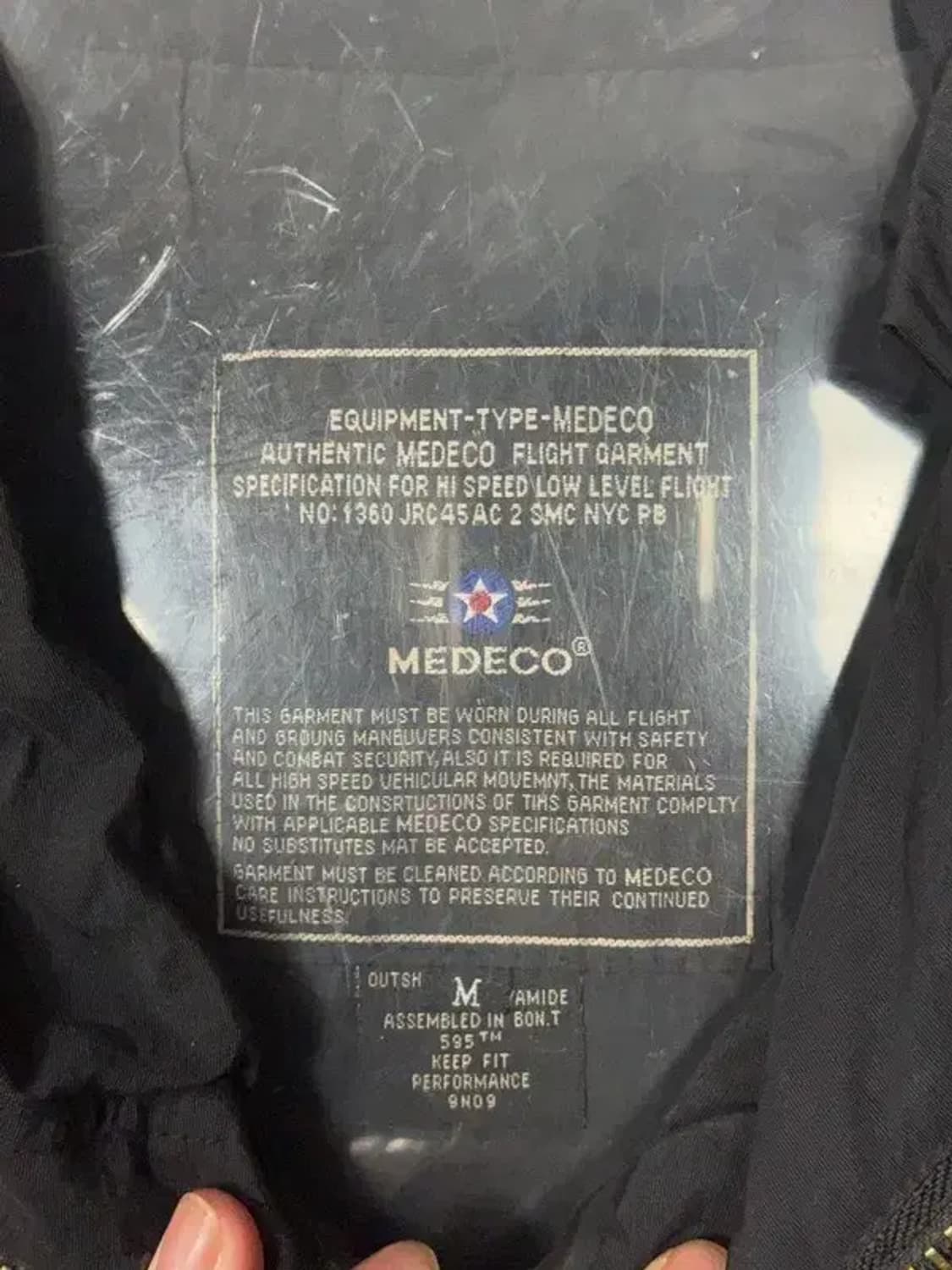 메데코 블랙 빈티지 테크웨어 바람막이 윈드자켓 M 상품이미지6