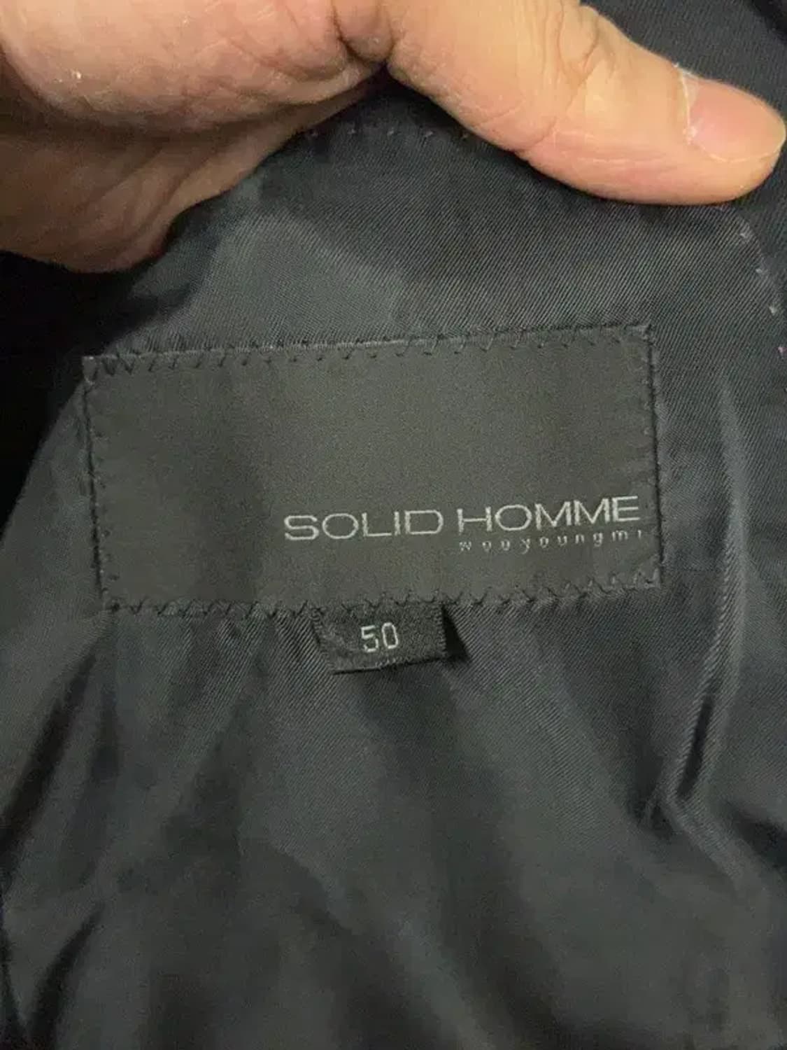 솔리드옴므 블랙 클래식 울 블레이저 50 상품이미지8