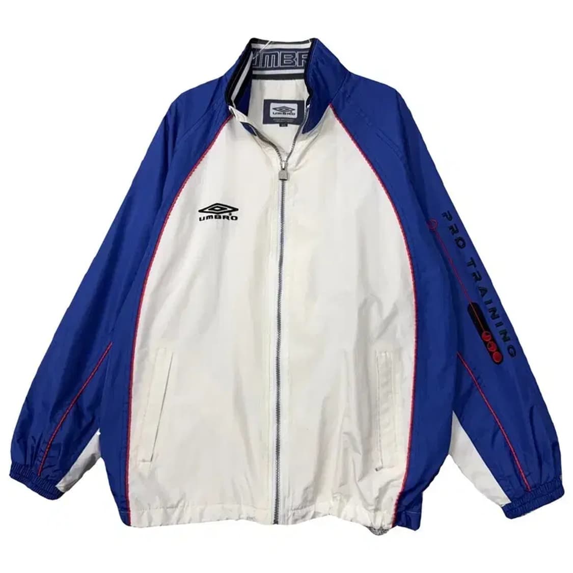 엄브로 올드스쿨 블루 화이트 투톤 바람막이 95(L) 상품이미지1