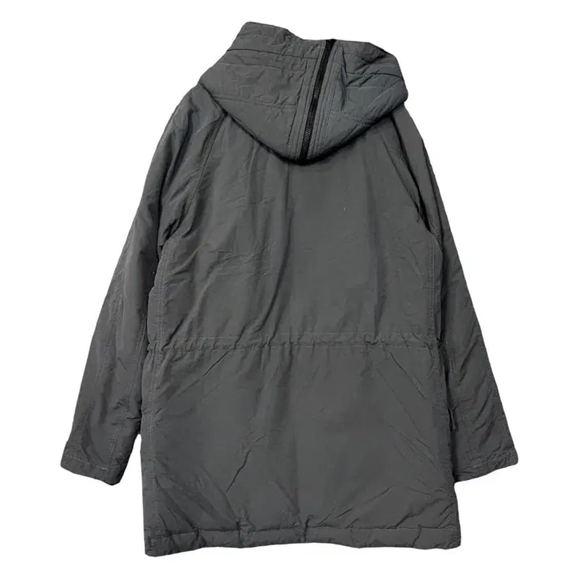 띠어리 그레이 버튼 다운 롱 패딩 S/P 상품이미지2