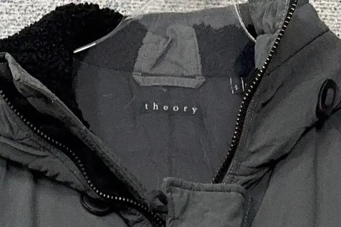 띠어리 그레이 버튼 다운 롱 패딩 S/P 상품이미지5