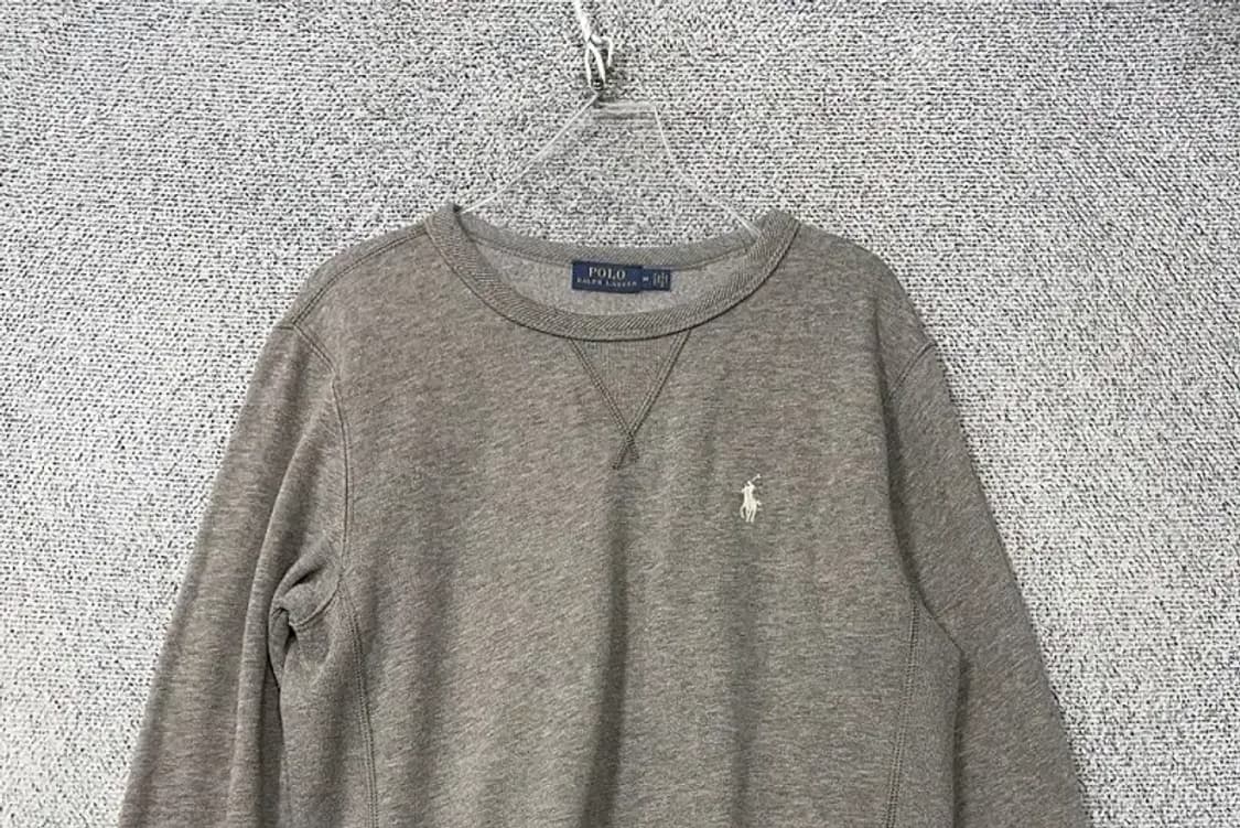 폴로 로고 그레이 맨투맨 M 상품이미지3