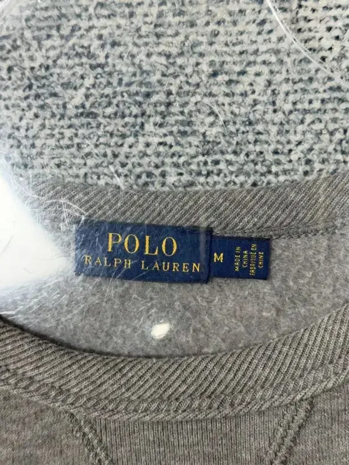 폴로 로고 그레이 맨투맨 M 상품이미지7