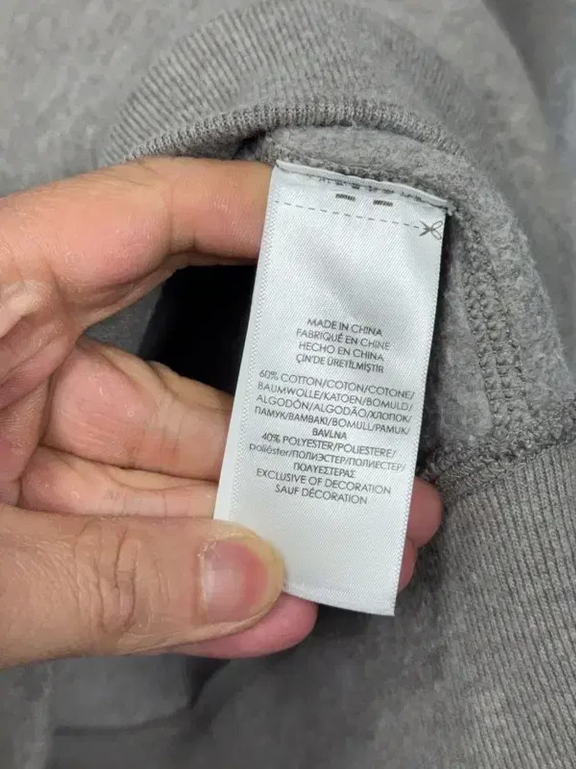 폴로 로고 그레이 맨투맨 M 상품이미지8