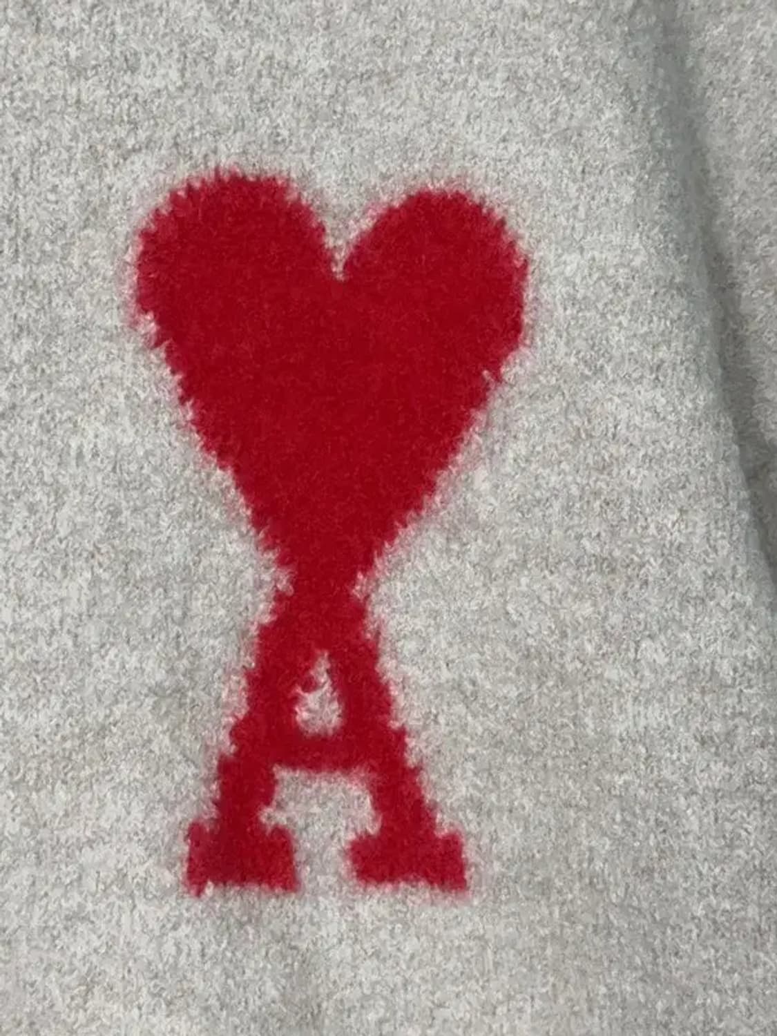 아미 빅하트 베이지 울 니트 S 상품이미지6