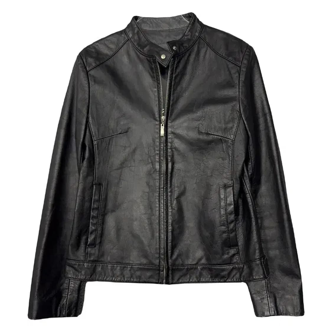 빈티지 차이나넥 여성 레더 자켓 M 상품이미지1