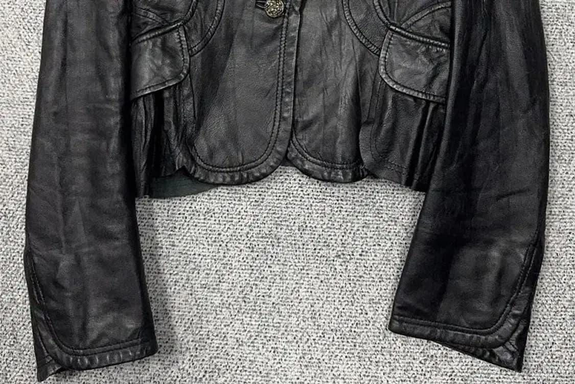 케네스 레이디 블랙 레더 가죽 자켓 38 상품이미지4