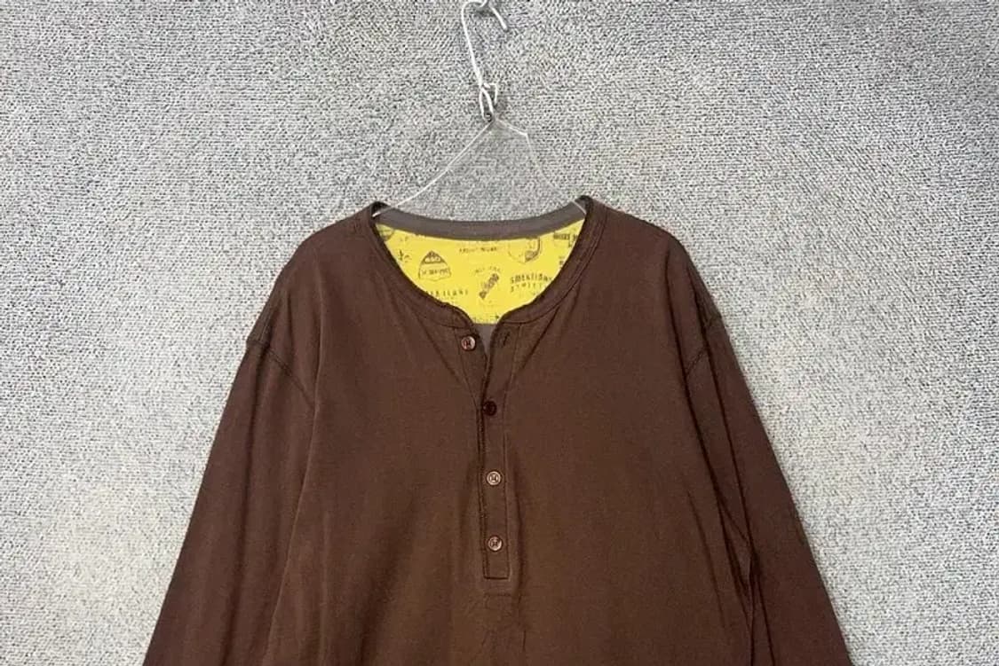 SMEX 빈티지 브라운 Y2K 슬리브 긴팔티 L 상품이미지3