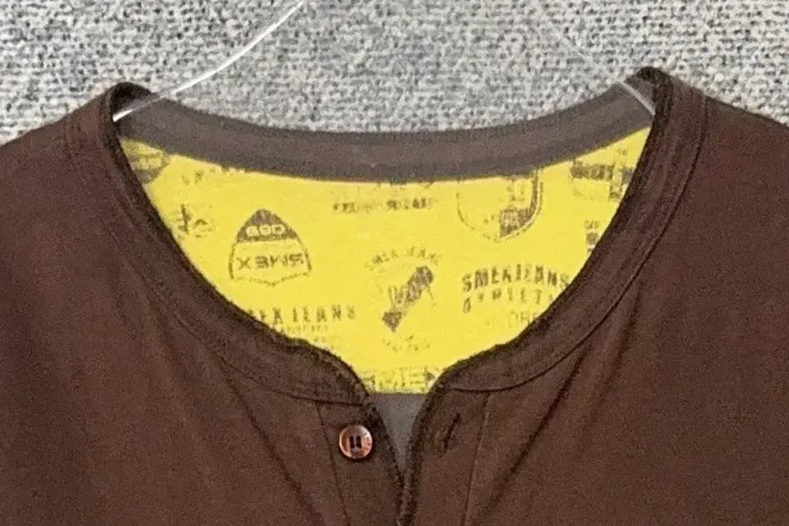 SMEX 빈티지 브라운 Y2K 슬리브 긴팔티 L 상품이미지5