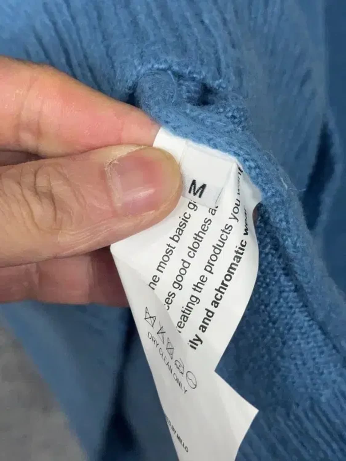 밀로 아카이브 블루 가디건 M 상품이미지8