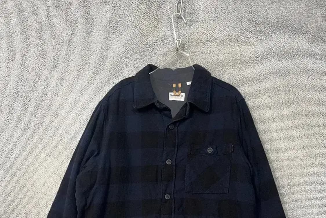 팀버랜드 체크 네이비 플란넬 자켓 L/G 상품이미지3