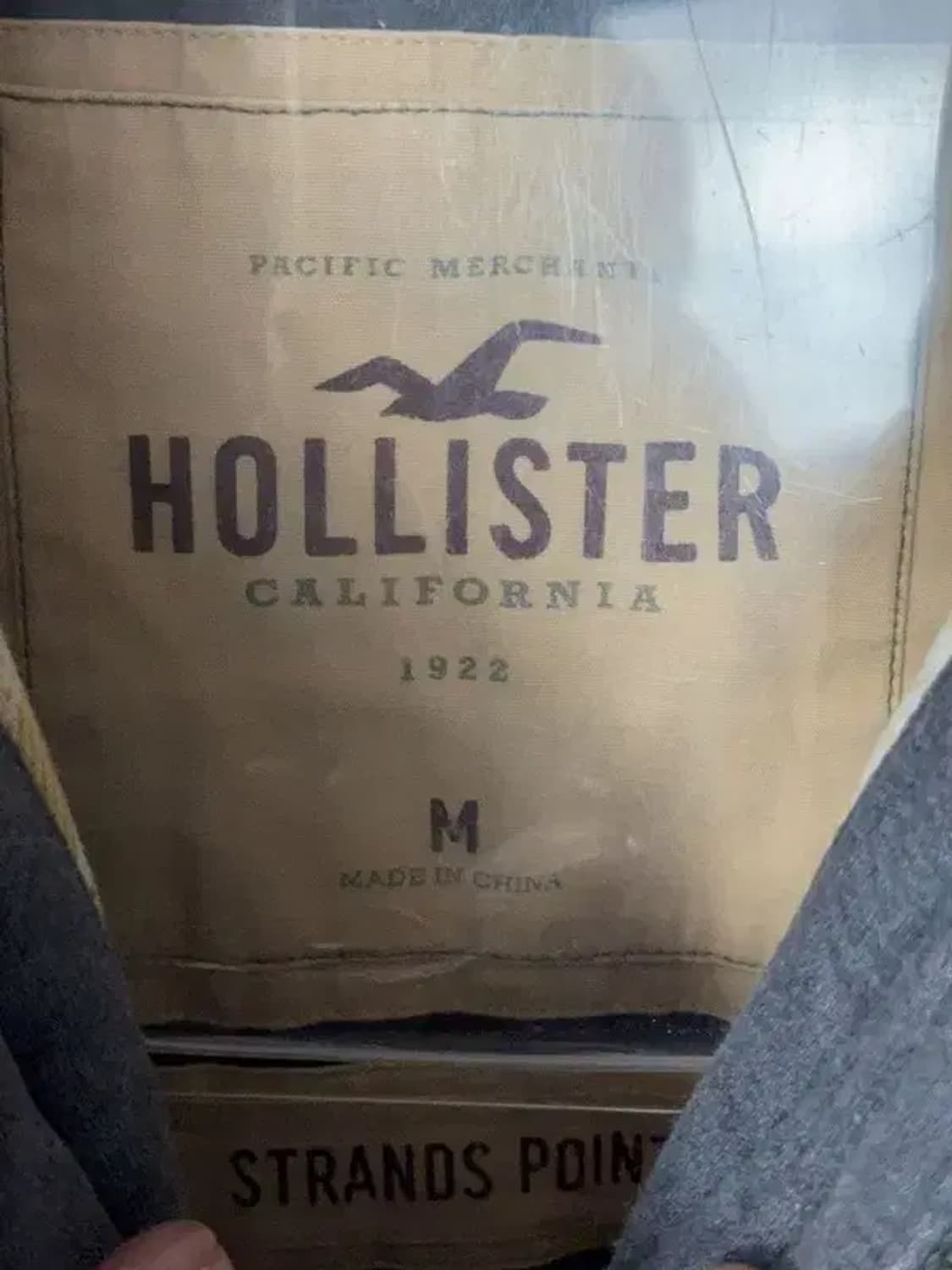 홀리스터 그레이 포켓 디테일 하드 코튼 후드 집업 M 상품이미지7