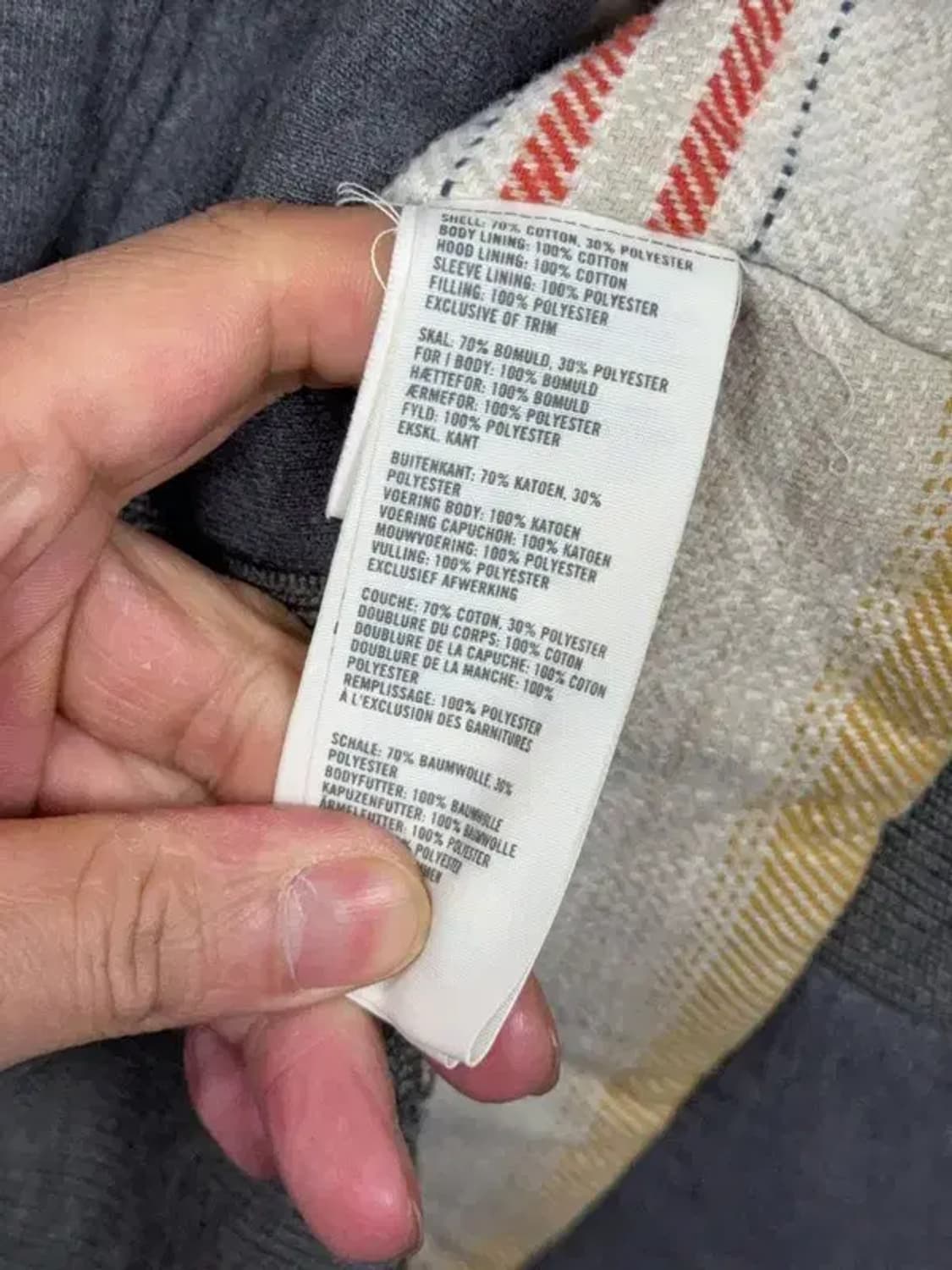 홀리스터 그레이 포켓 디테일 하드 코튼 후드 집업 M 상품이미지8