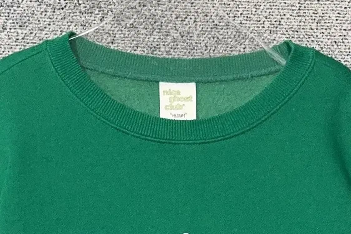 나이스고스트클럽 프린팅 그린 맨투맨 MEDIUM 상품이미지5