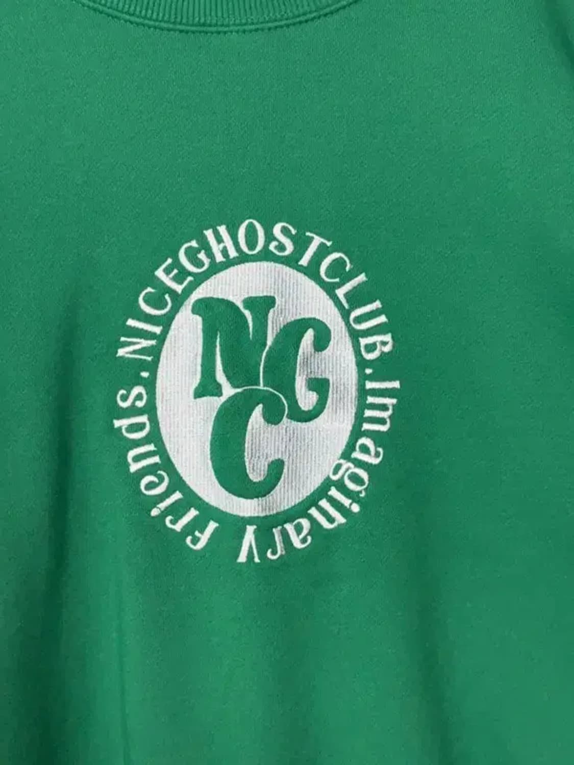 나이스고스트클럽 프린팅 그린 맨투맨 MEDIUM 상품이미지8