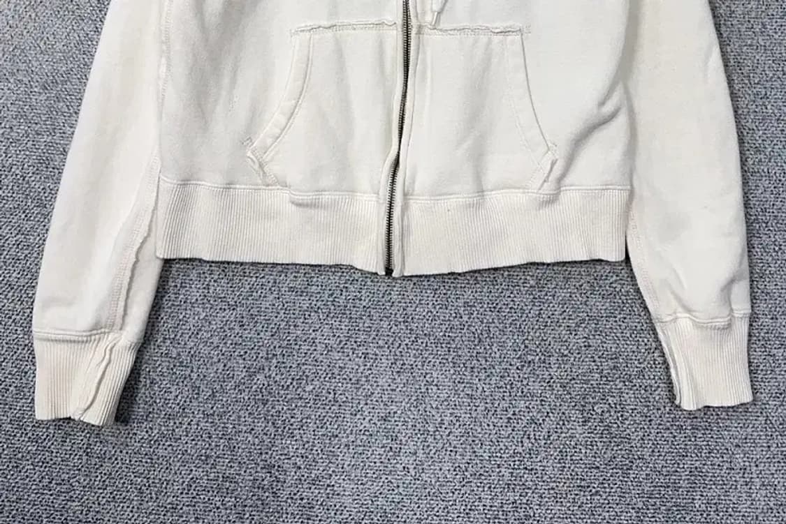 Y2K 자수 크림 후드집업 L 상품이미지4