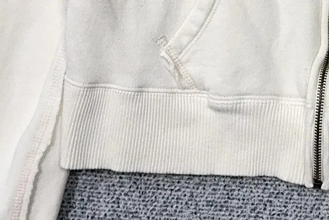 Y2K 자수 크림 후드집업 L 상품이미지6