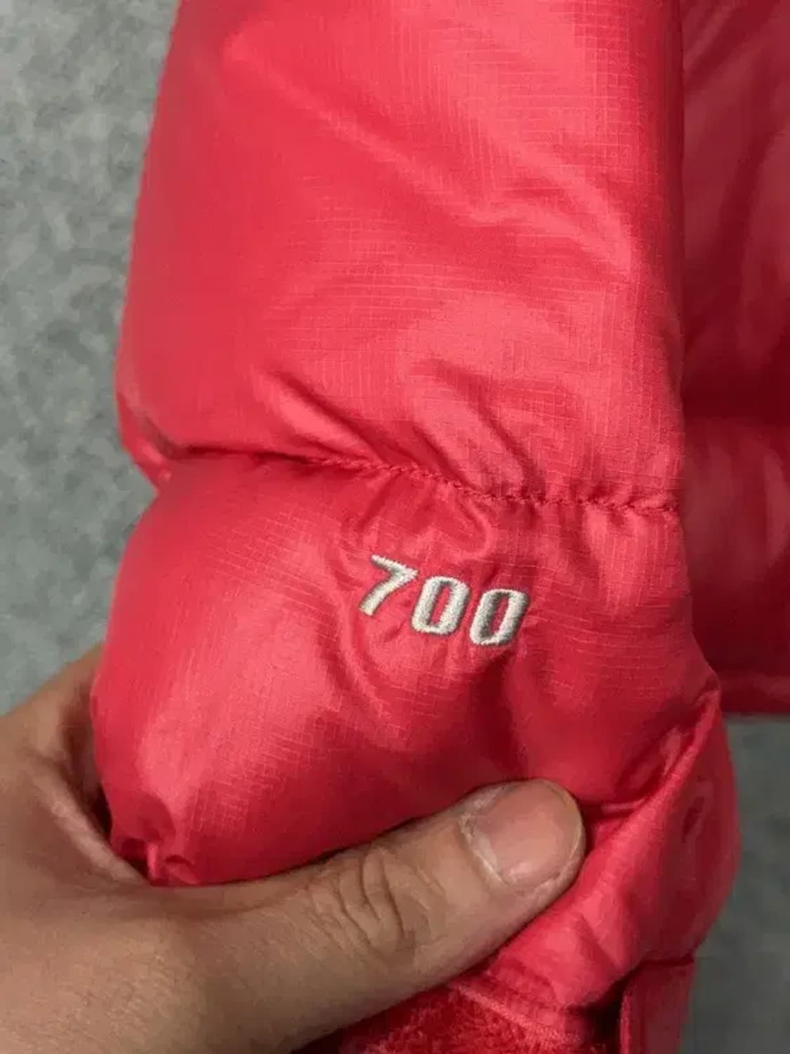 노스페이스 700 눕시 레드 다운 패딩 95 상품이미지8