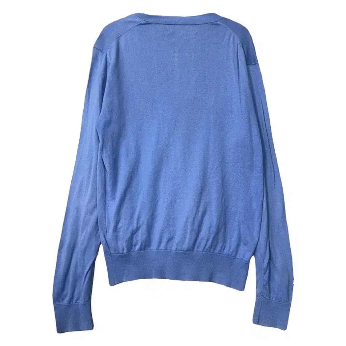 폴로 랄프로렌 피마코튼 블루 로고 니트 가디건 S 상품이미지2