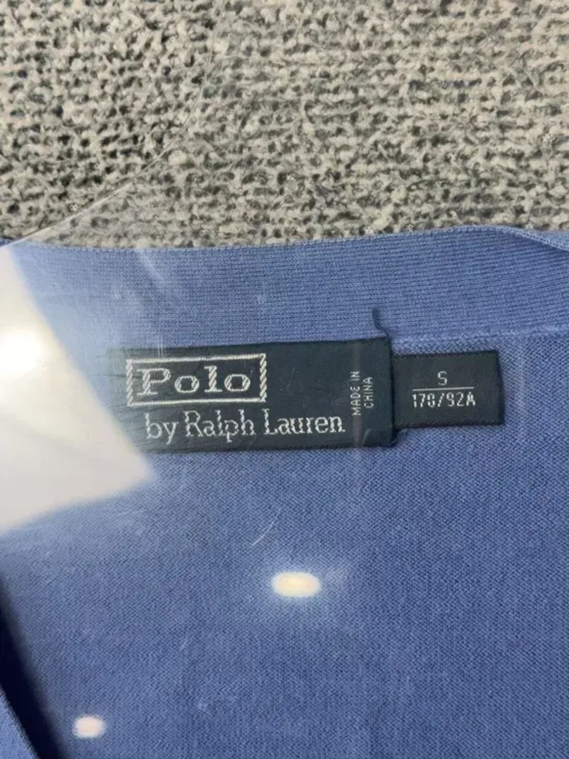 폴로 랄프로렌 피마코튼 블루 로고 니트 가디건 S 상품이미지7