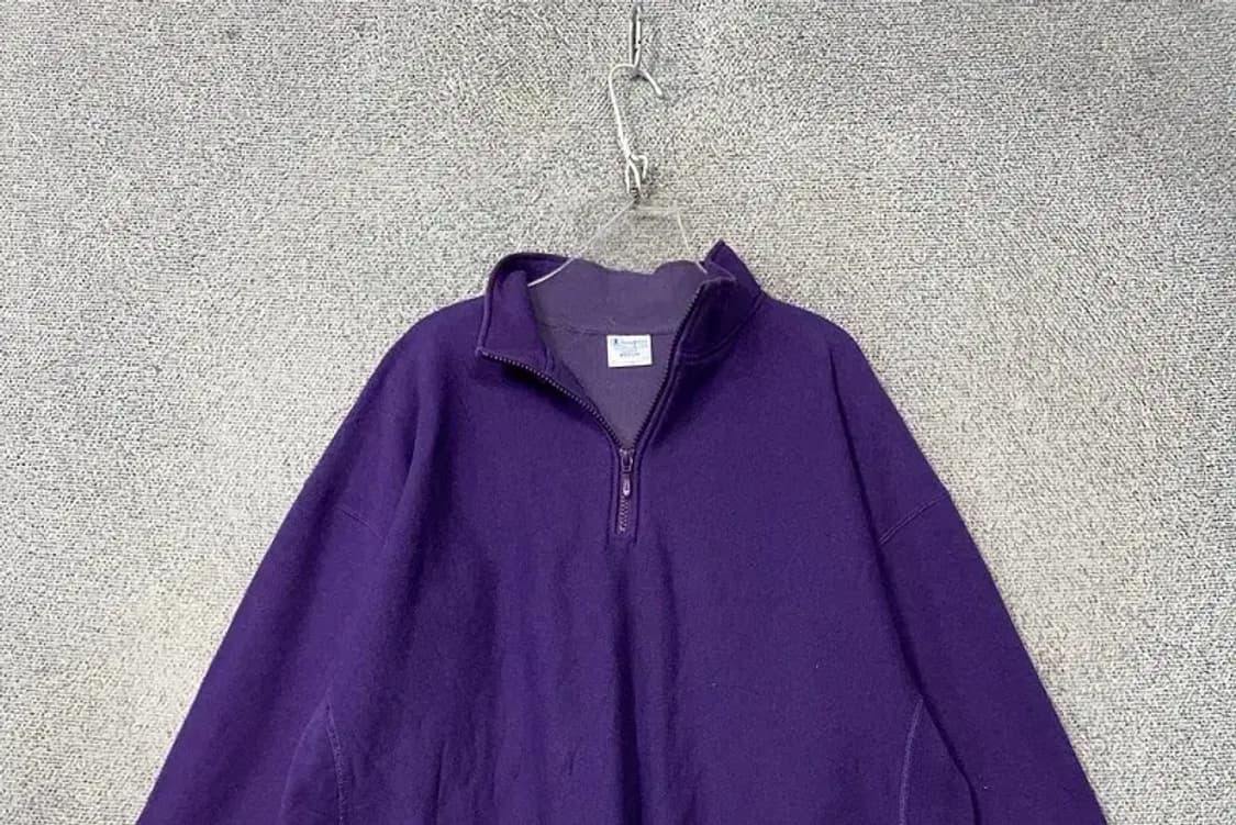 챔피온 퍼플 리버스위브 스웻셔츠 맨투맨 MEDIUM 상품이미지3