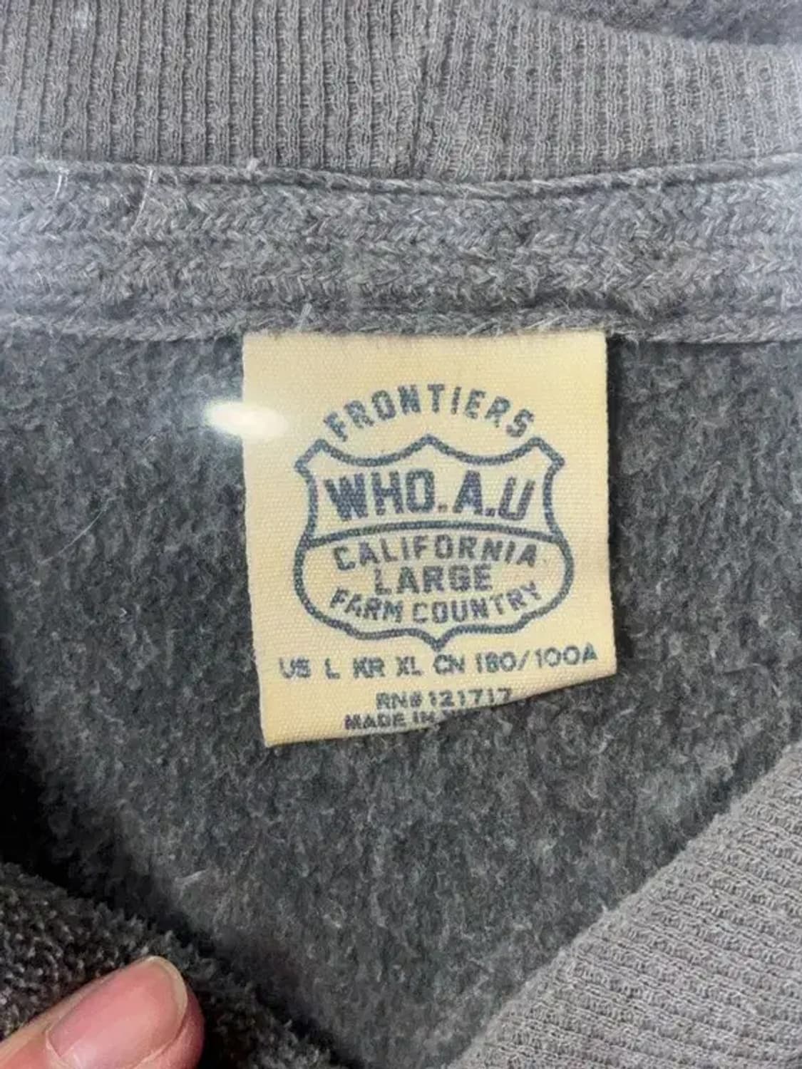 후아유 Y2K 스펠 로고 그레이 후드티 L 상품이미지8