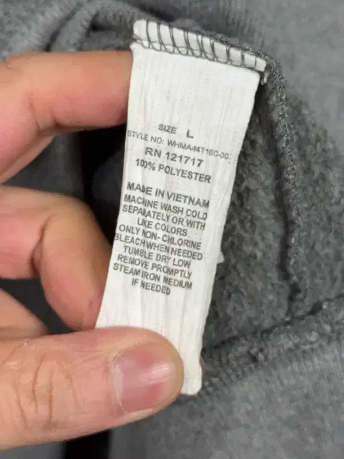 후아유 Y2K 스펠 로고 그레이 후드티 L 상품이미지9