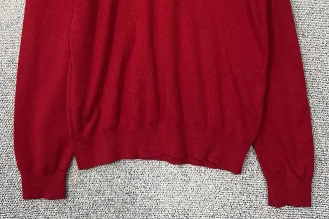 폴로 랄프로렌 피마코튼 레드 니트 M 상품이미지4