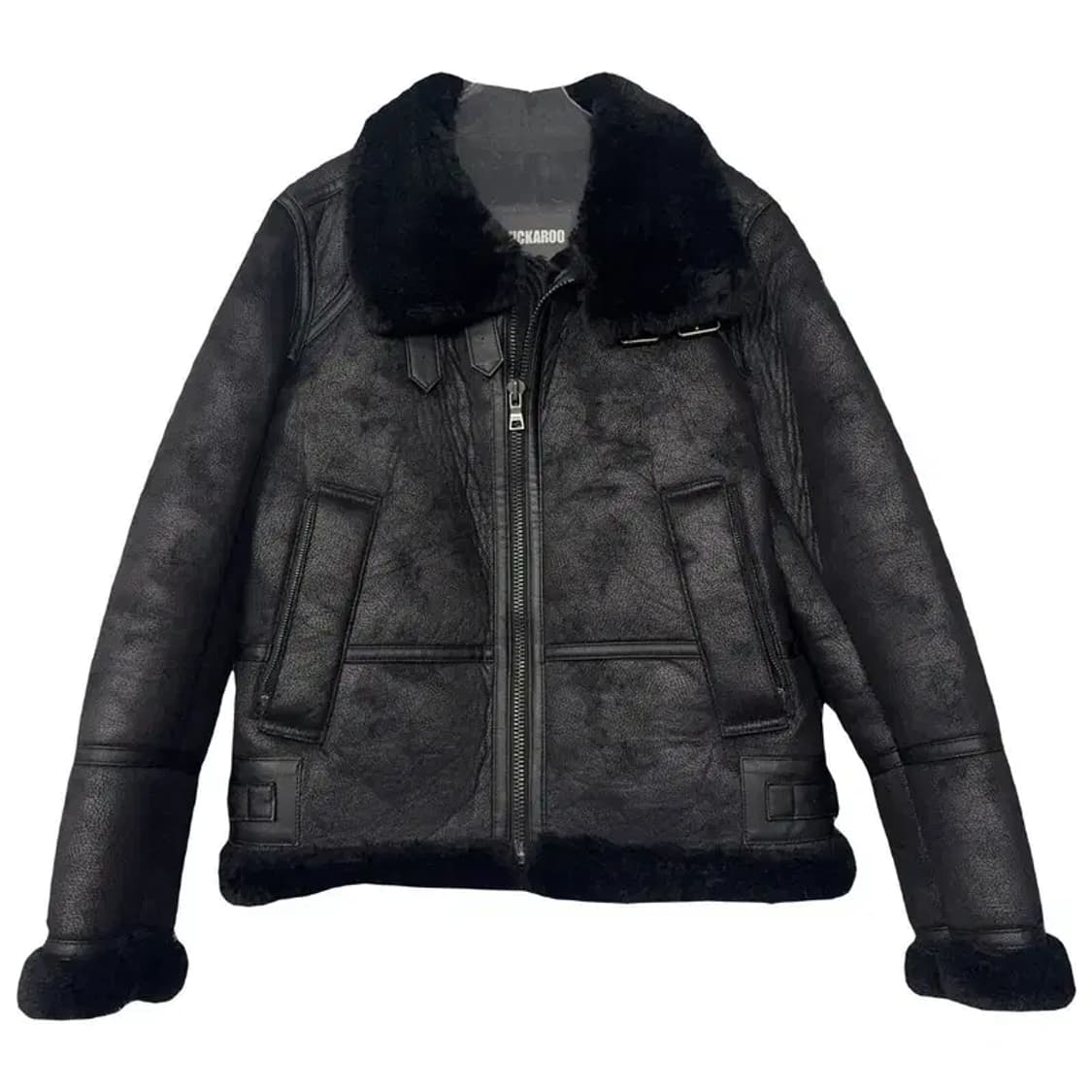 버커루 블랙 무스탕 자켓 L 상품이미지1