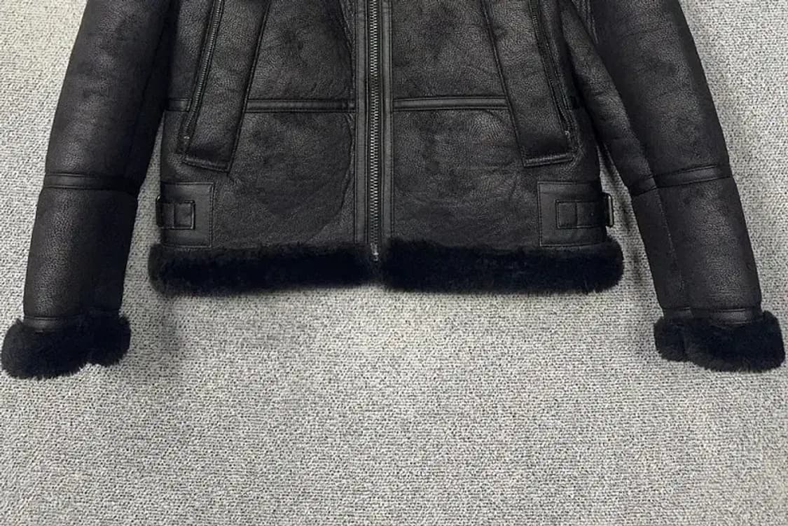 버커루 블랙 무스탕 자켓 L 상품이미지4